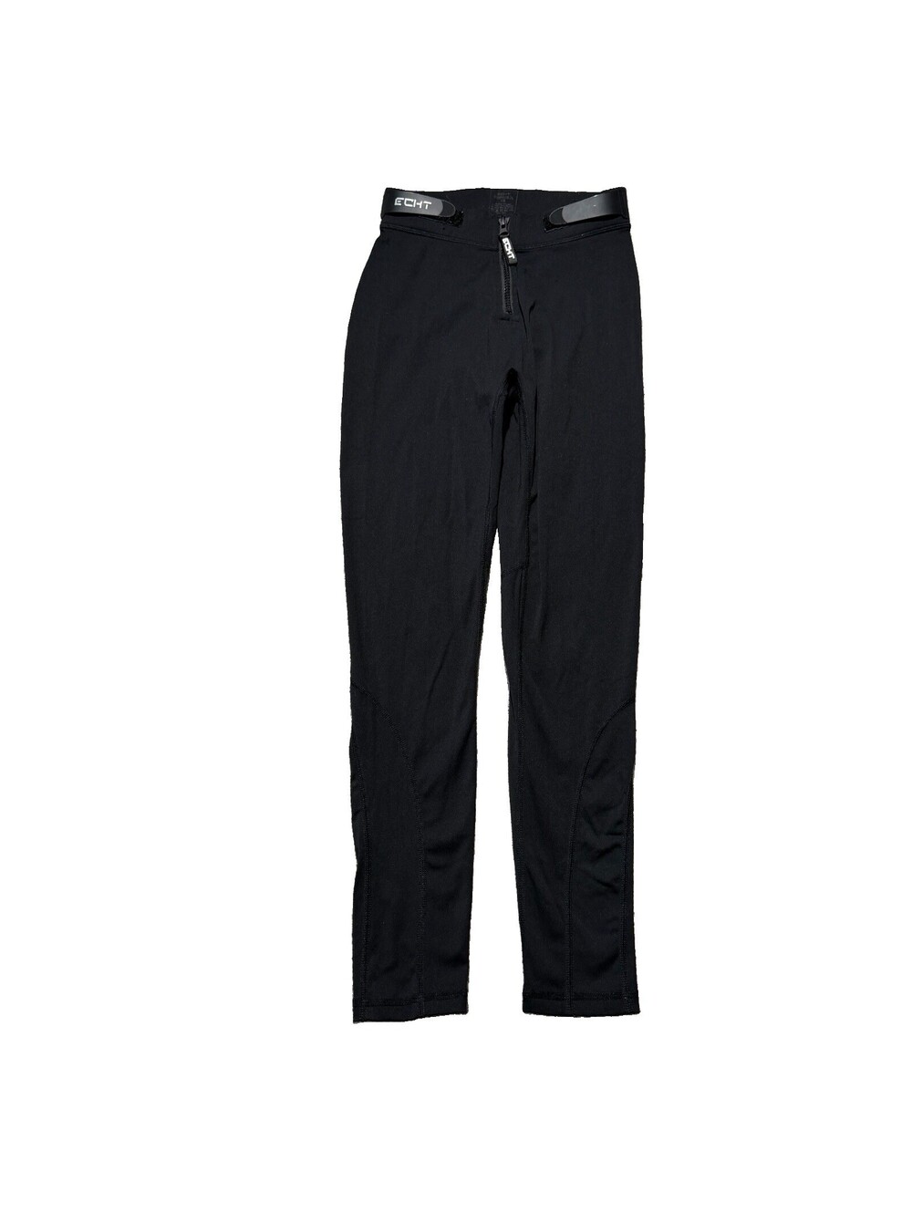 ECHT Original Scrunch Leggings Black Women's Size XS Zip Front